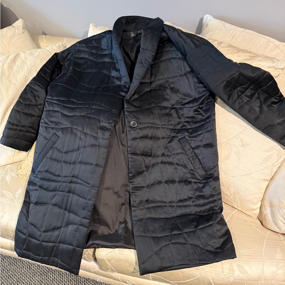 Eileen Fisher Project size L Black Quilted Puffer Jacket in like new condition